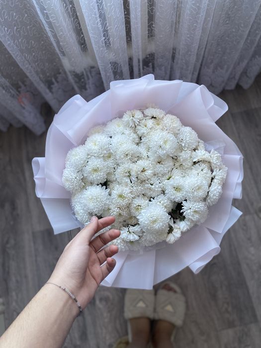 Цветы свежый толко сегодня подарил