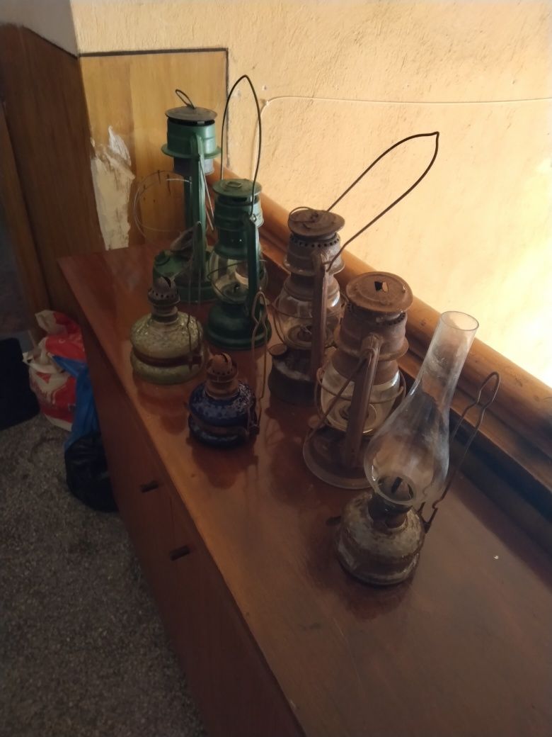 Продавам стари газени фенери и лампи 7 бр. за 40 лв.