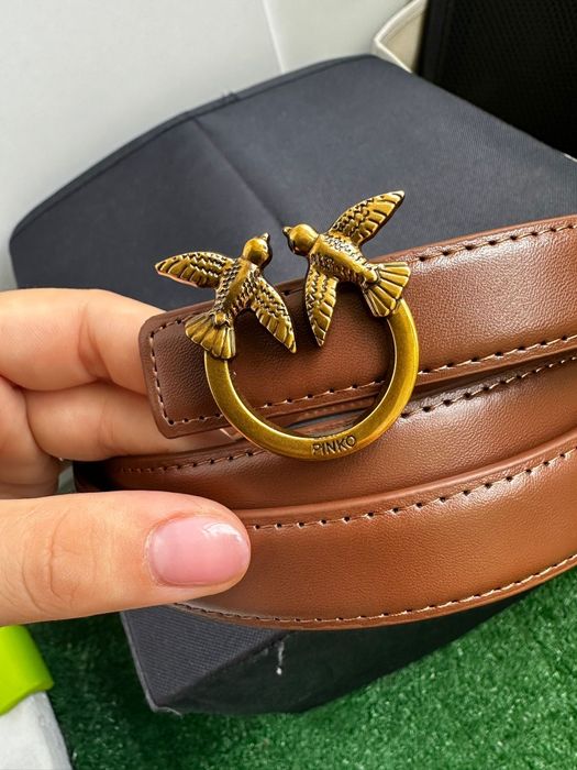 Curea din piele naturala Pinko