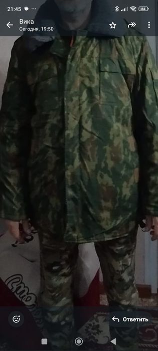 Бушлат военный, имний.