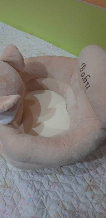 Бебешки музикален фотьойл (барбарон) – слонче, бежово