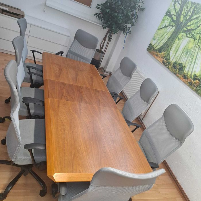 Masa extensibila ARAGON + 8 Scaune Birou