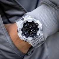 Casio G-Shock GA-700SKE-7A наручные часы Skeleton прозрачные оригинал