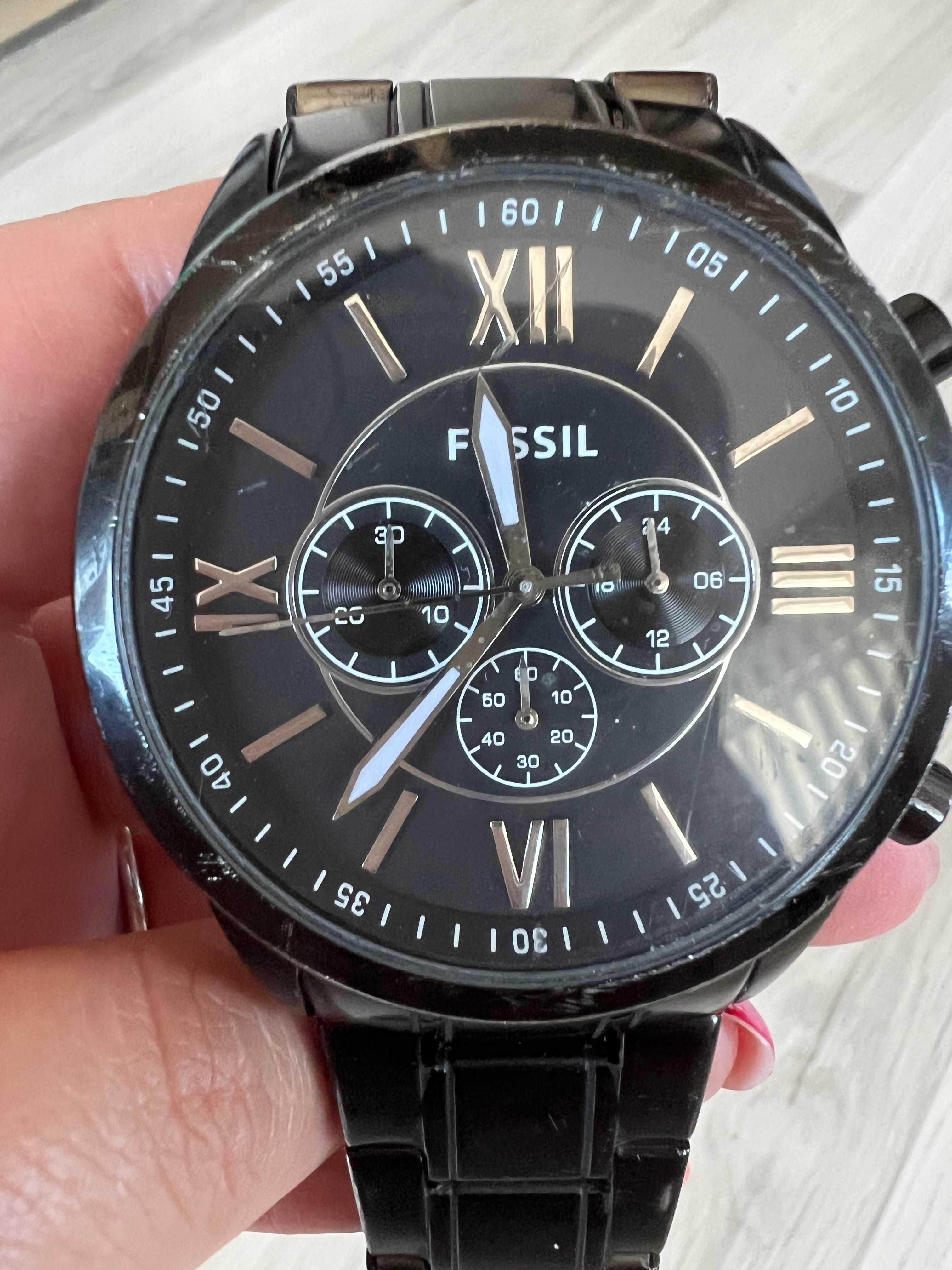 Мъжки часовник - Fossil BQ1127IE, черен. Използван