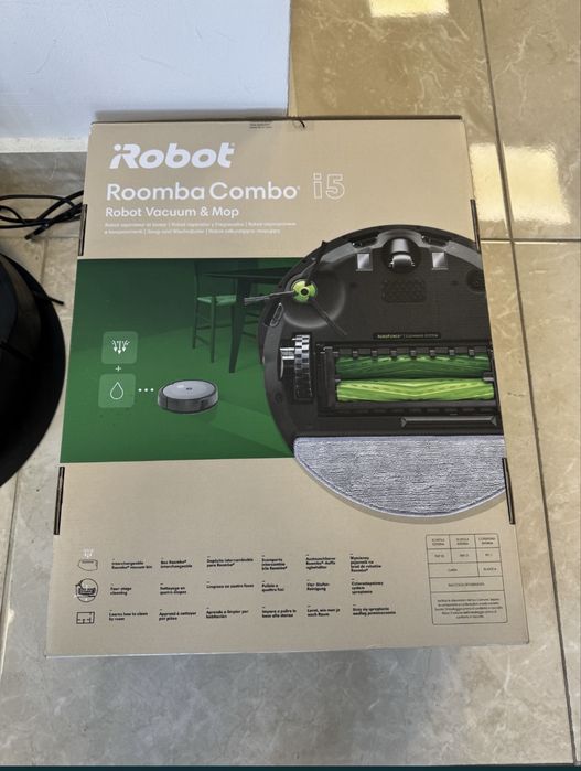 ПРАХОСМУКАЧКА РОБОТ romba combo i5 сухо и мокро почистване