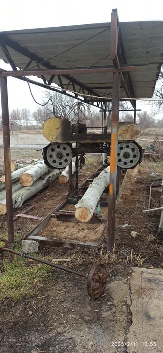 Ленточная пилорама. Ағаш тілетін станок