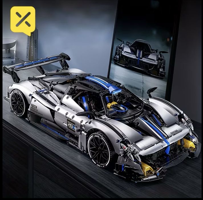 NOU SIGILAT ÎN CUTIE Mașină Pagani tip Lego constructor