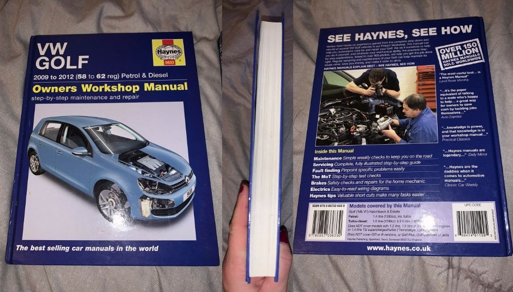 Manual auto Haynes: VW Golf & Jetta anii 1999-2005, 2004-07 si 2009-12