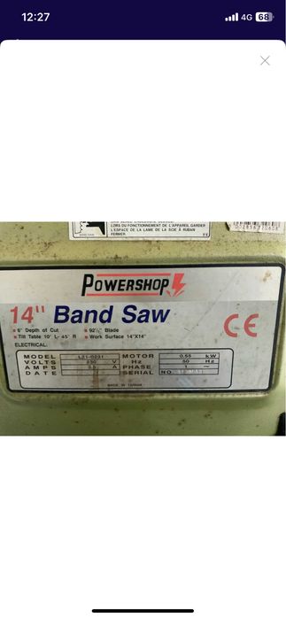 Ferastrau cu banda Powershop Tip: L21-0231