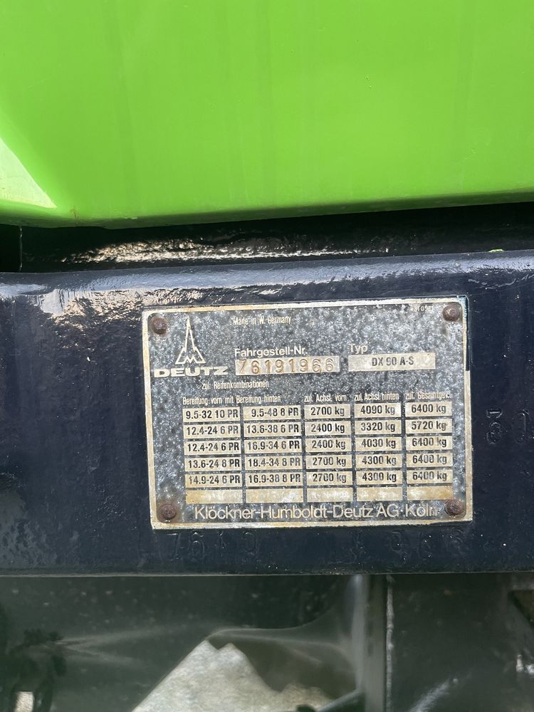 Deutz DX90 (Landini, Renault, John deere, Fendt)