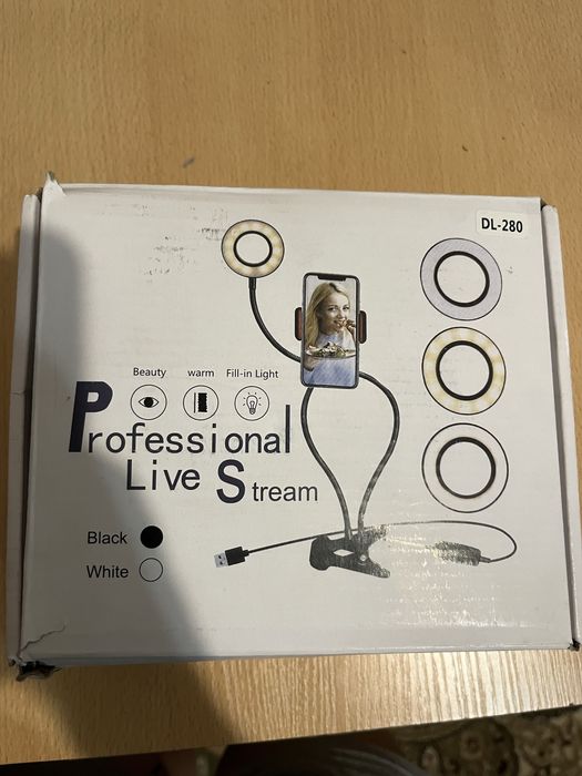 Держатель/штатив телефона и лампа