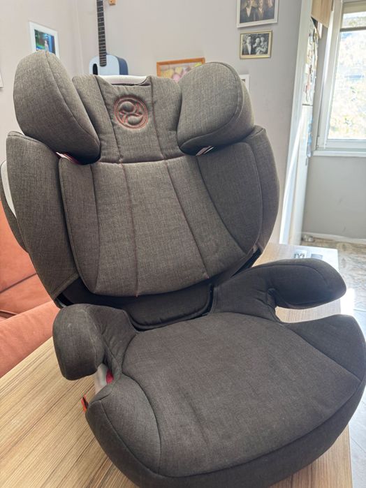 Детское автокресло Cybex Solution Q-fix Plus хаки с 3 до 12 лет