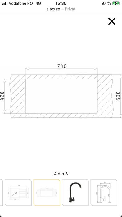 Pachet chiuveta Pyramis Alexia Aniversare Premium