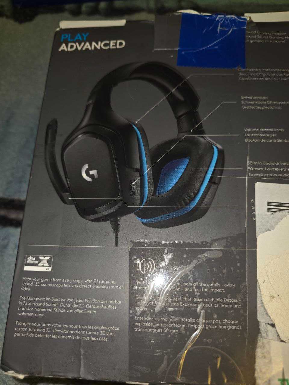 Logitech G432 слушалки