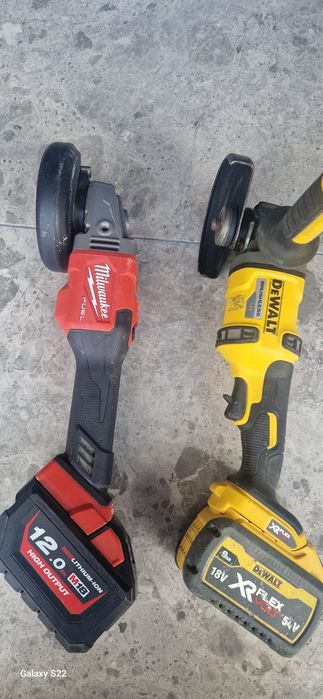Dewalt, Milwaukee polizor pe acumulator
