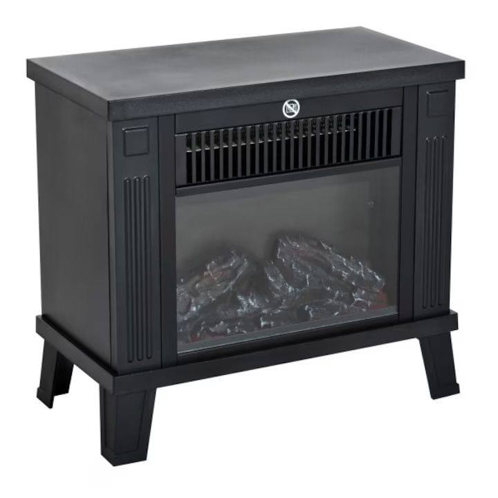 Електрическа камина HomCom 1200W, с ефект на пламък. С гаранция