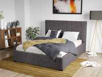 Pat Tapitat Adam Gri Poso 22 cu somiera fixa 90/140/160/180x200