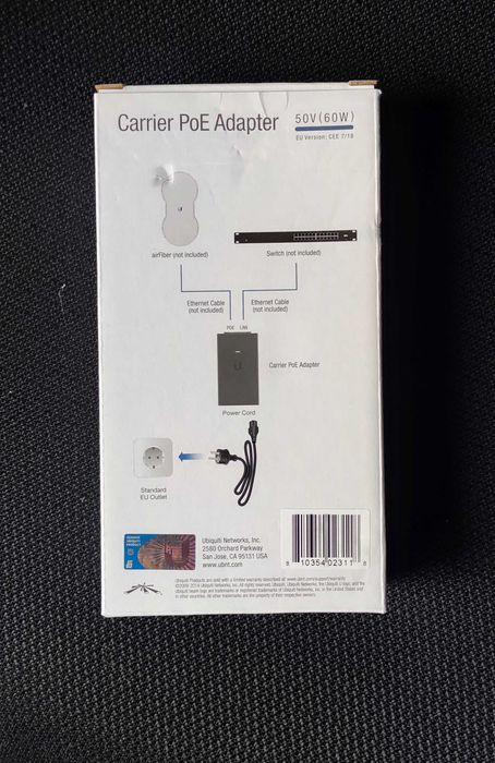 Ubiquiti POE-50-60W HiPoe 802.3bt гигабитов PoE инжектор 60W