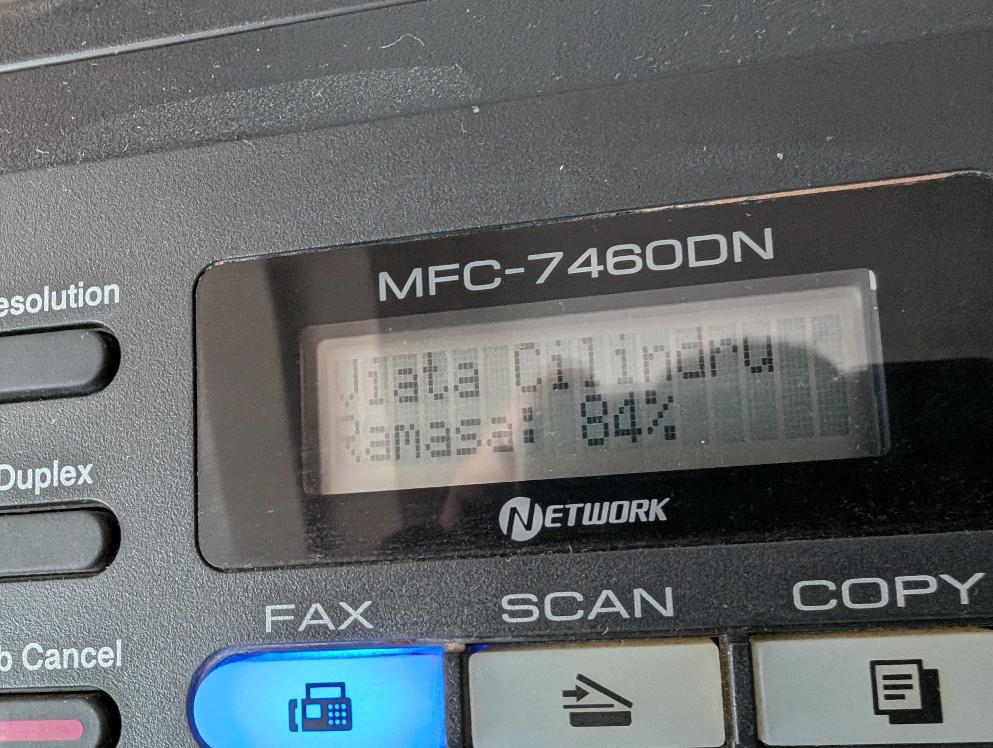 Imprimanta multifunctionala Brother MFC-7460DN A4, Fax, Scanare