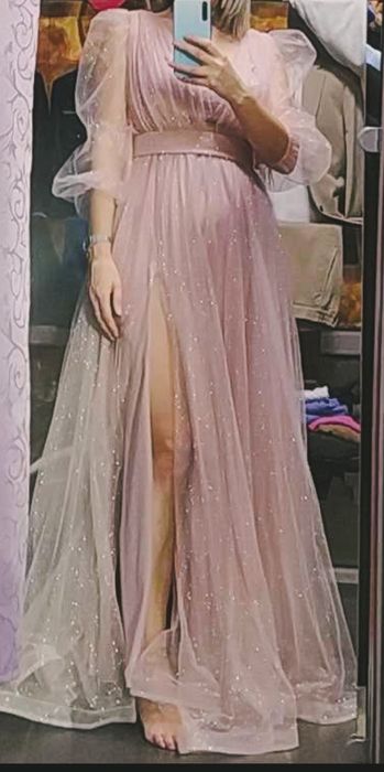 Rochie din tull cu sclipici