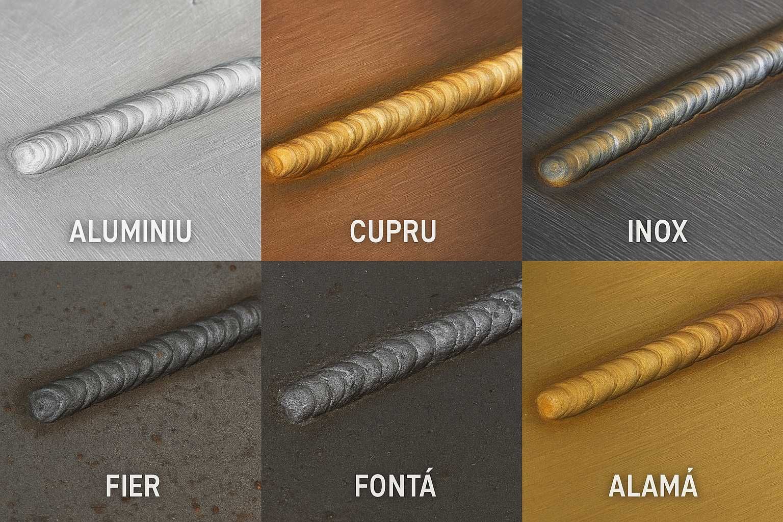 Sudura in aluminiu,cupru, fier, inox, fonta,alama,bronz