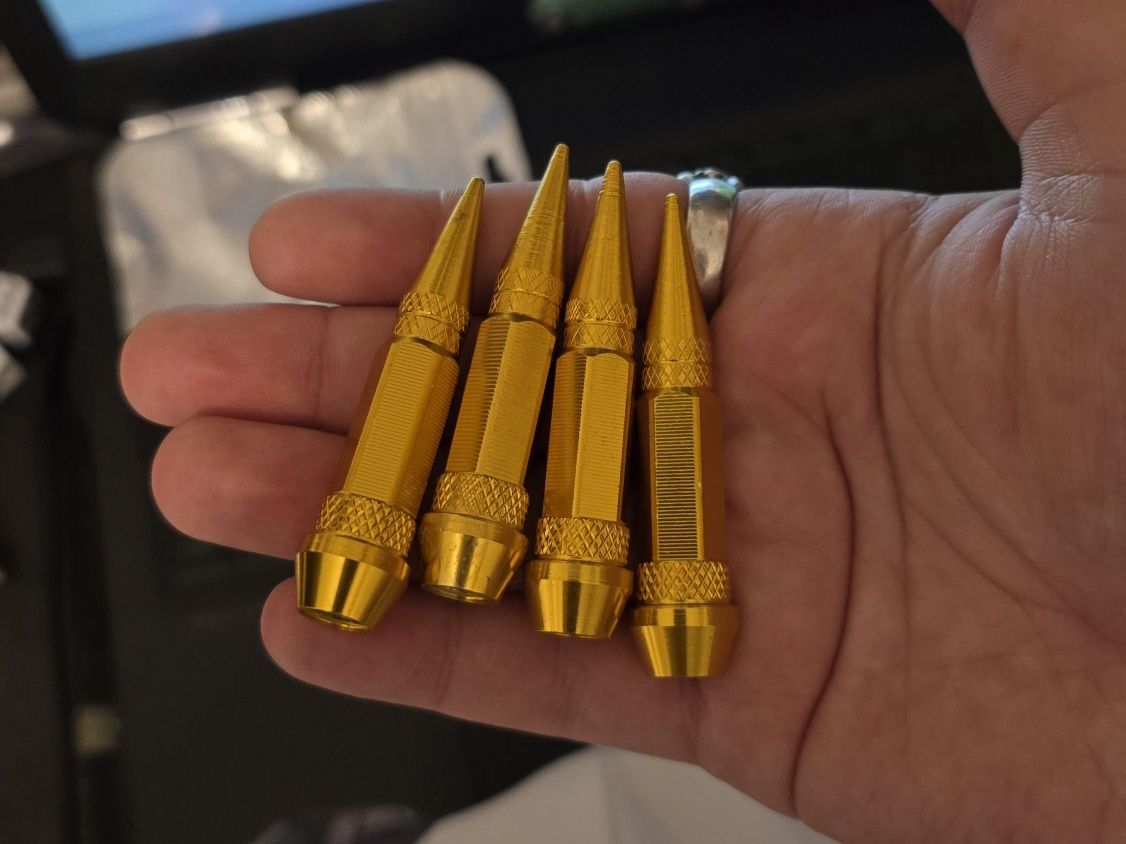 Capace ventil tip Glonț / Spike / Bullet Gold