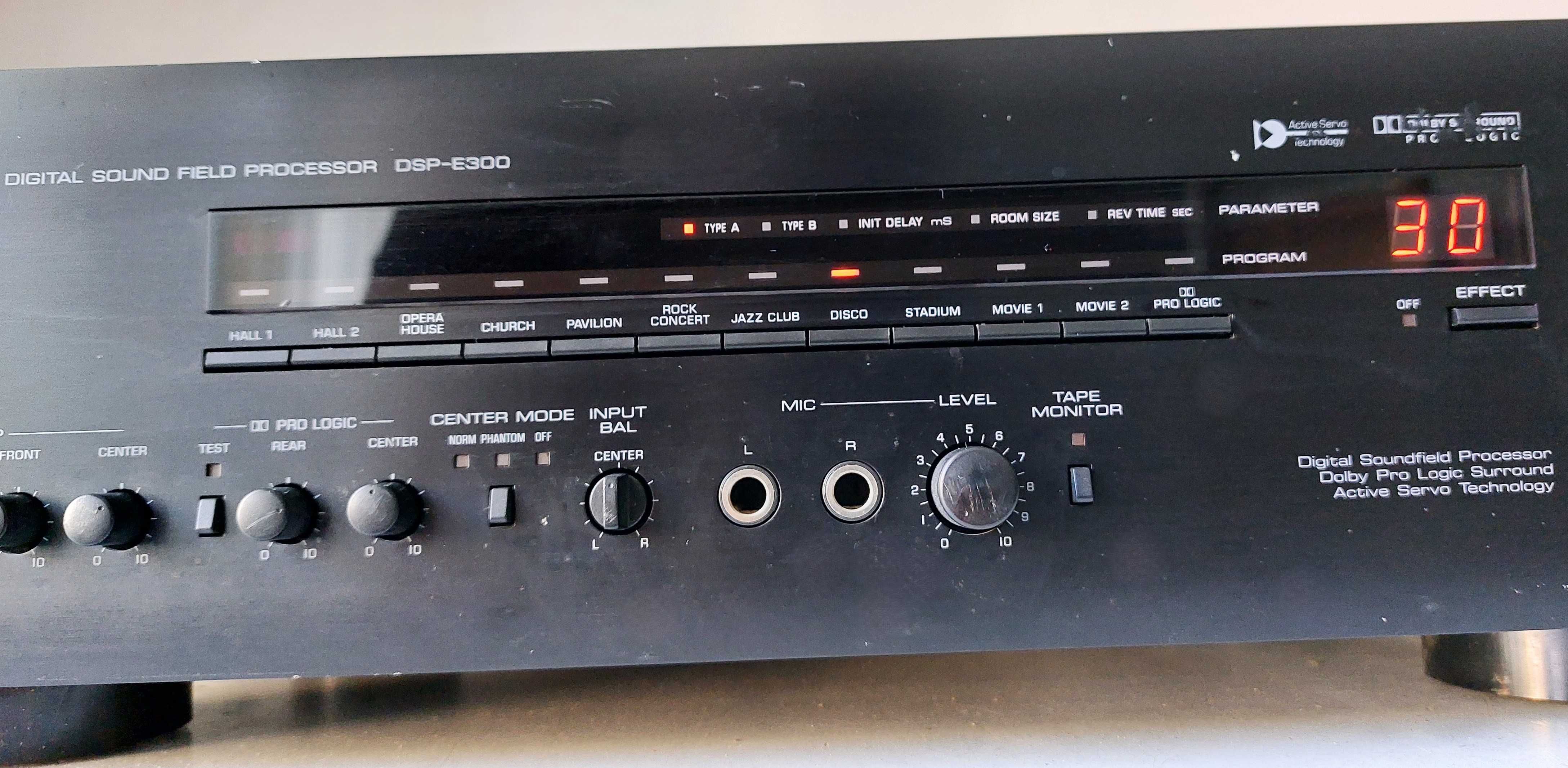 Yamaha DSP E300 natural sound field procesor muzica sunet muzica filme