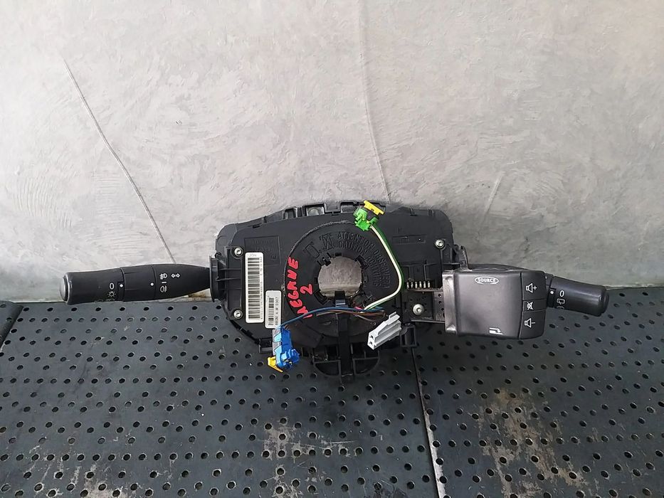 Bloc manete semnalizare stergator parbriz comenzi radio spirala volan renault megane 2 8200155865