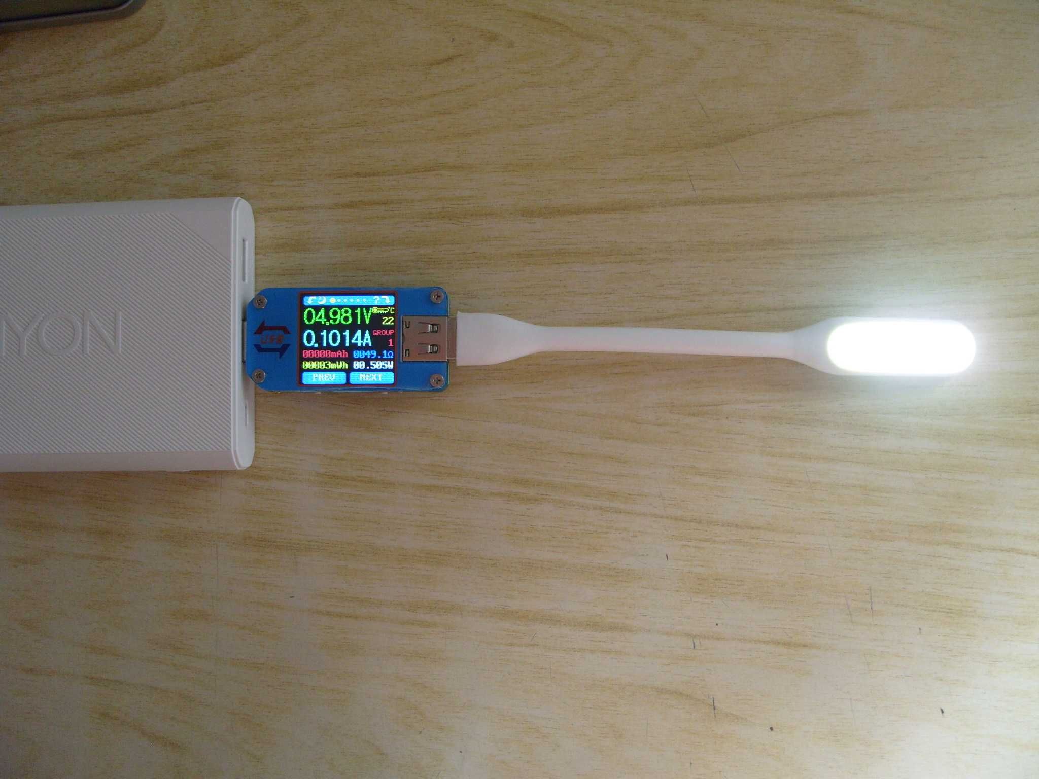 Компактна сгъваема USB LED лампа. За лаптоп, компютър, външна батерия