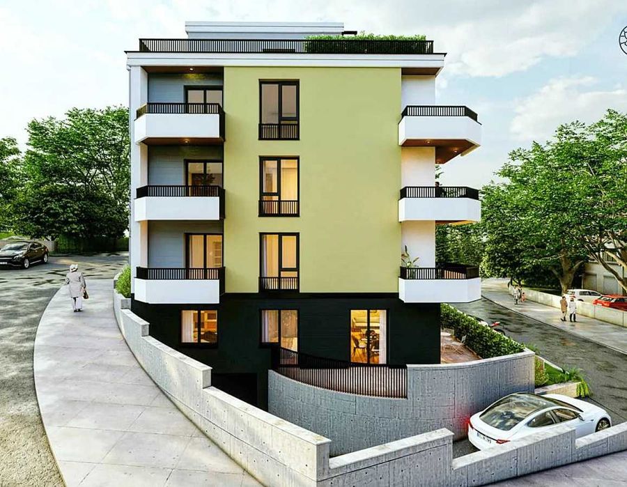Тристаен панорамен със 129 м² тераса