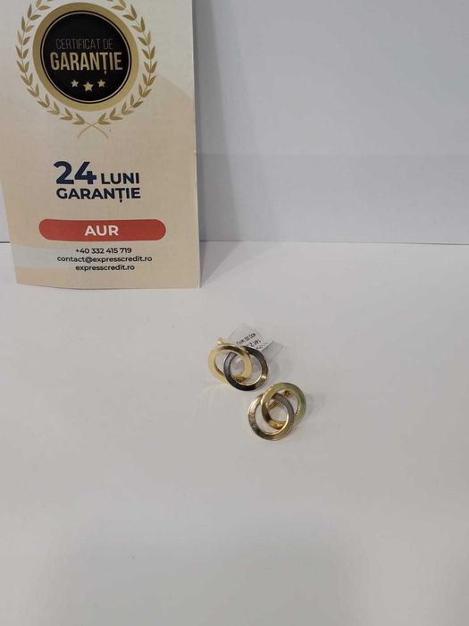 Cercei aur 14k 2.91g (Iulius Mall)(B-6123) Garantie 2 ani!