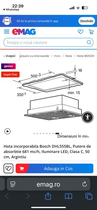 Hota incorporabila bosch NOUA!
