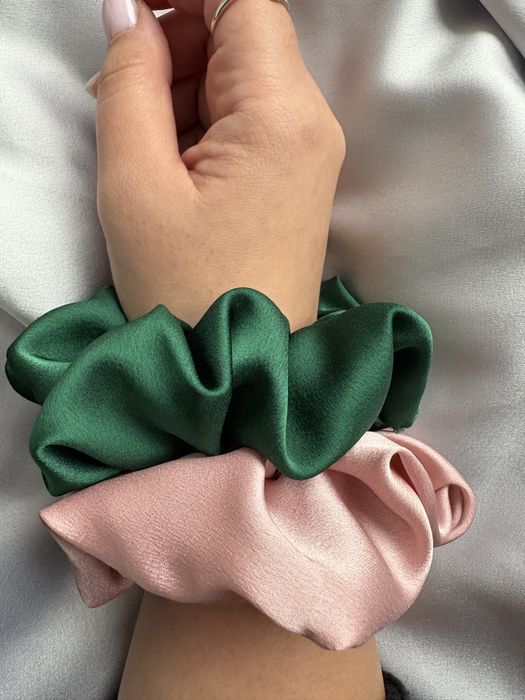 Set scrunchie de par din matase