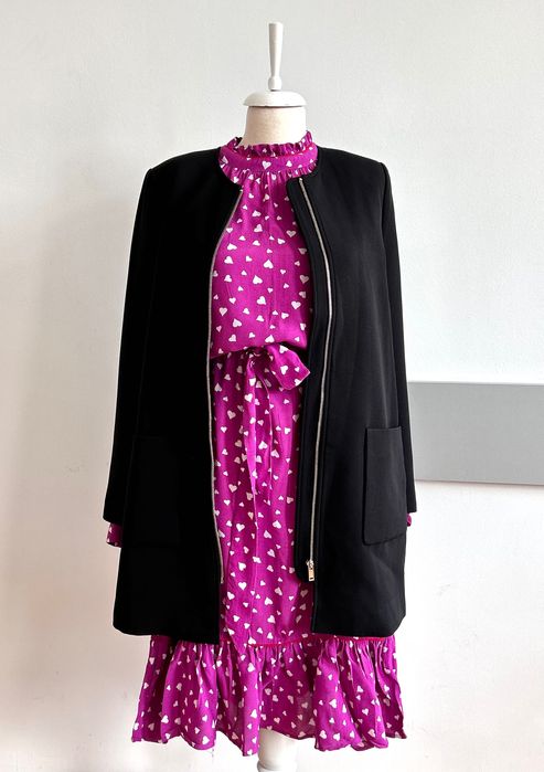 Ново елегантно черно класическо палто/дълго сако H&M