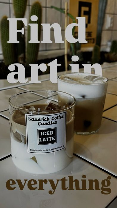 Свещ кафе iced latte