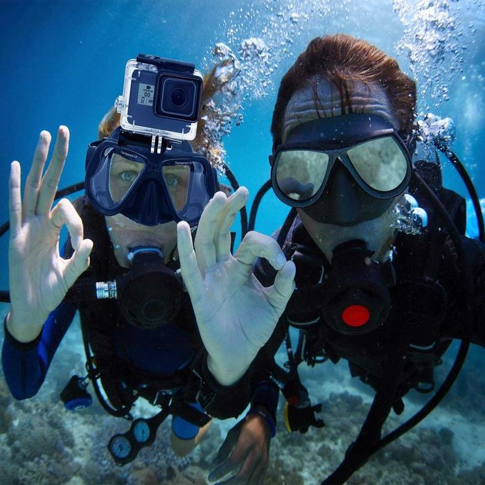 Подводна силиконова маска за гмуркане съвместими с GoPro Hero и други