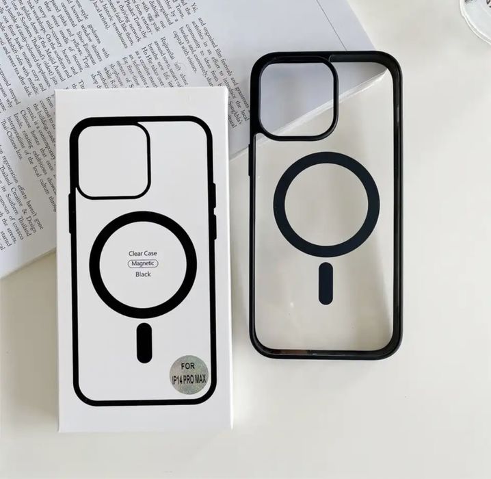 Iphone 14/15/16E/Pro/Max/Plus Husa Rama Silicon Plexi Glass Magsafe