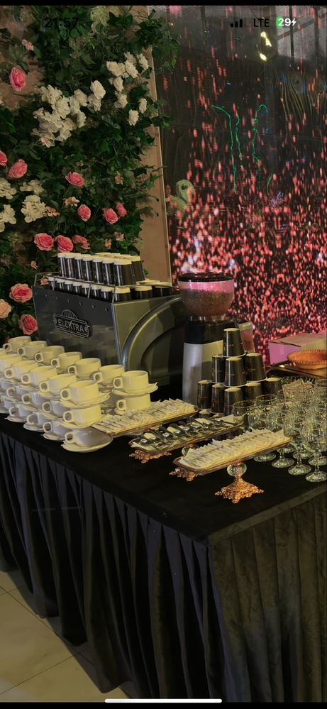 Kofe brek furshet  obed   toy   catering  stol kaktelniy tuguligan kun