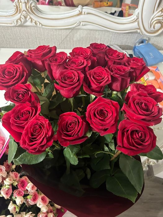 Цветы букет розы.