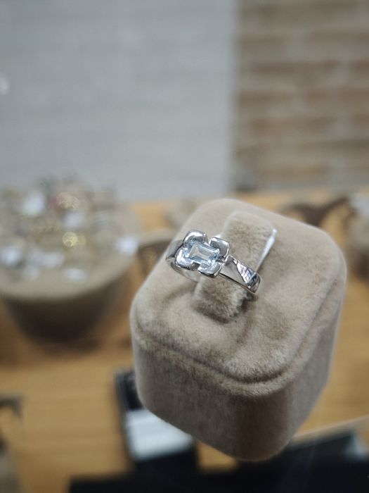 Inel aur alb 18k 3.92gr (r)