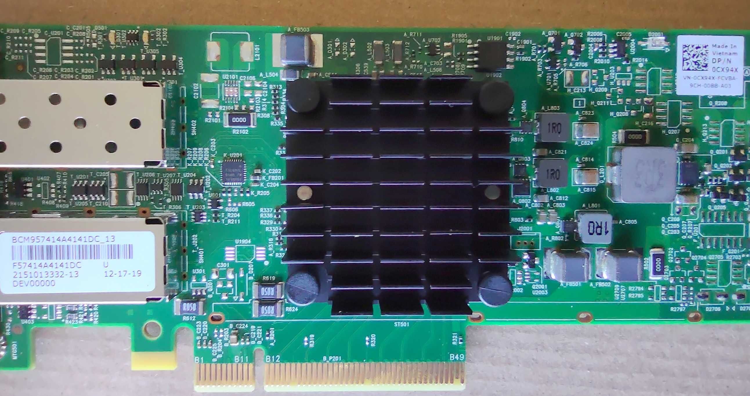 Ethernet Контролер 25Gb/10Gb DP SFP28 PCIe3 x8 631SFP28 CX94X BCM57414