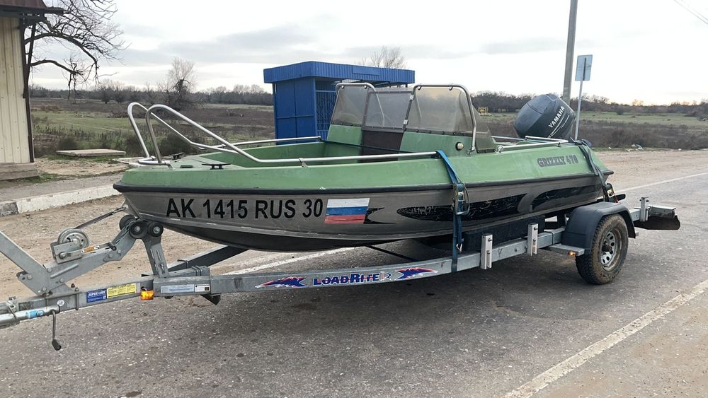 Продаётся катер Grizzly 470 с мотором Yamaha 60 4 такт