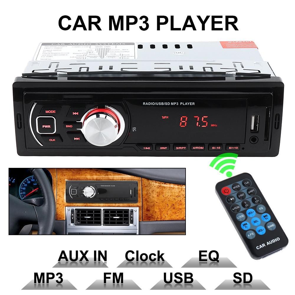 Радио MP3 Player за кола USB Bluetooth AUX SD 4x60W различни видове