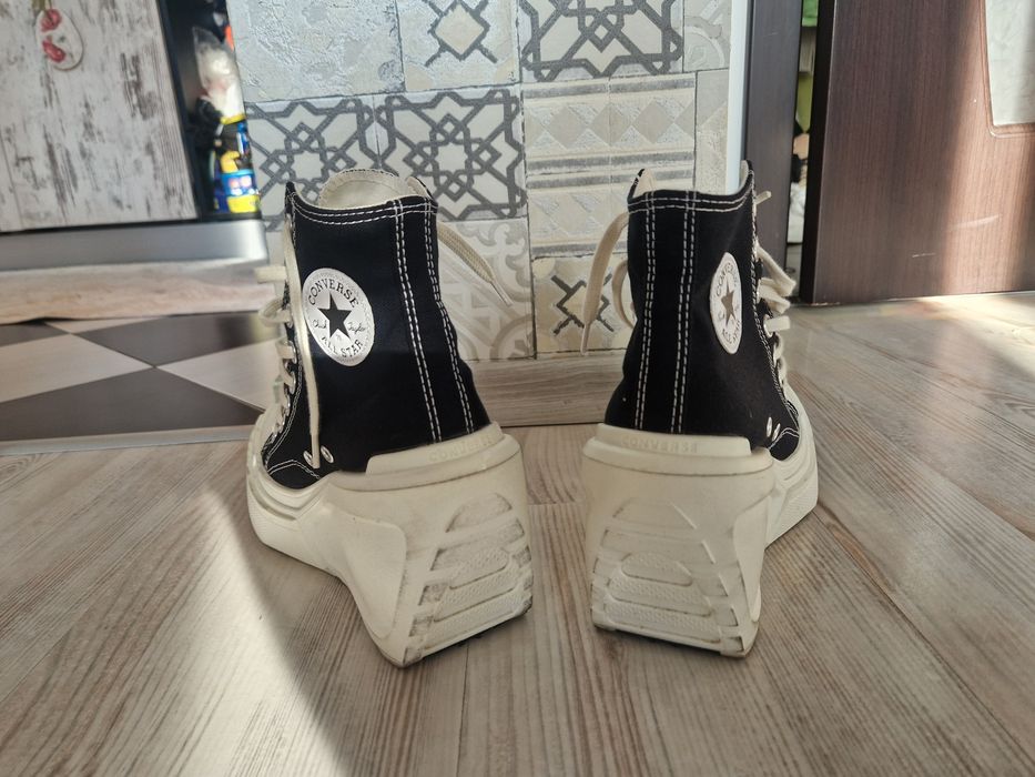 Кецове Chuck 70 De Luxe, На платформа, Черен, 36 EU