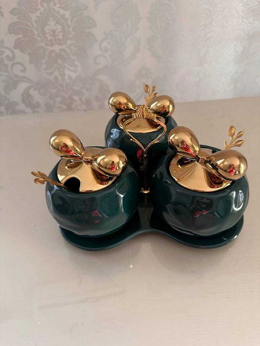 Для подарка Красивый новый набор на стол с чайными ложечками