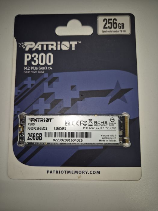 Patriot SSD 256 Gb M2 PCIe Gen3 x4