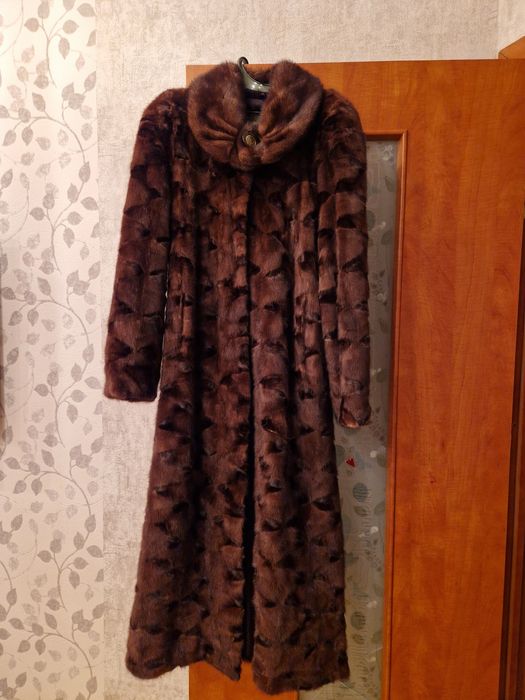 Норковая шуба. Длинная