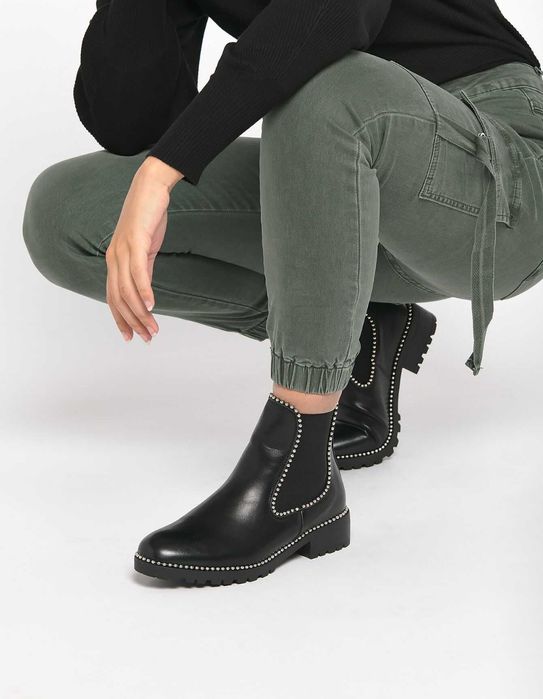 La Bottine Souriante-зимни кожени боти