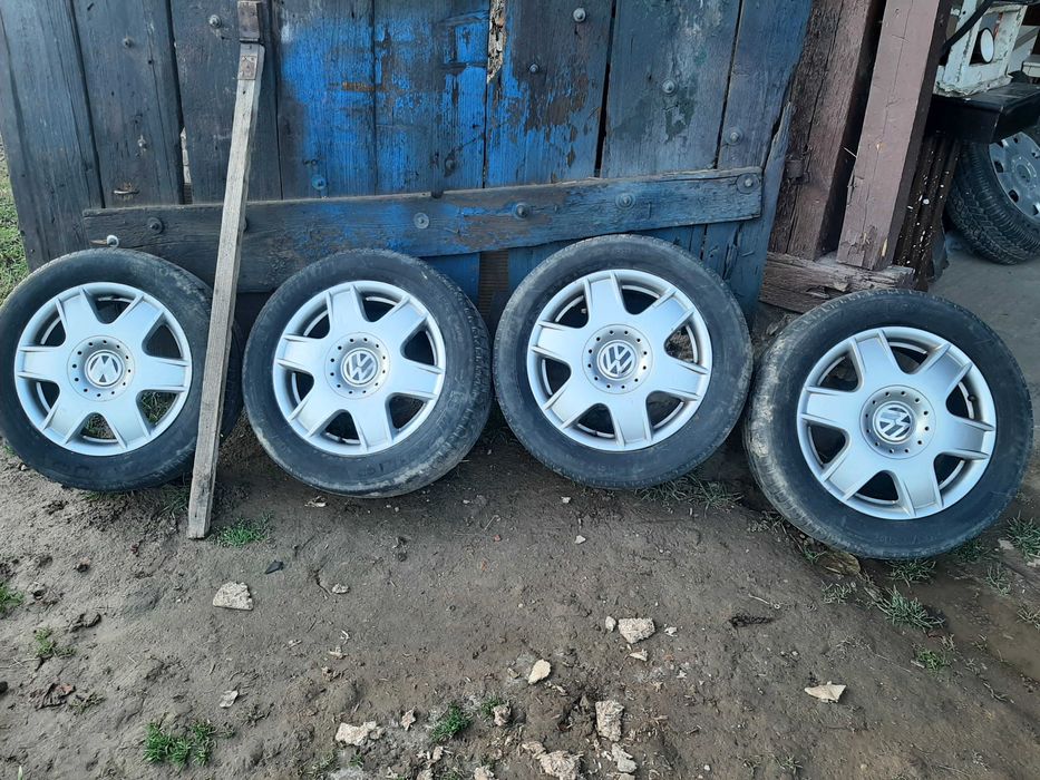 Set 4 jante VW + cauciucuri / jante aliaj VW 16"