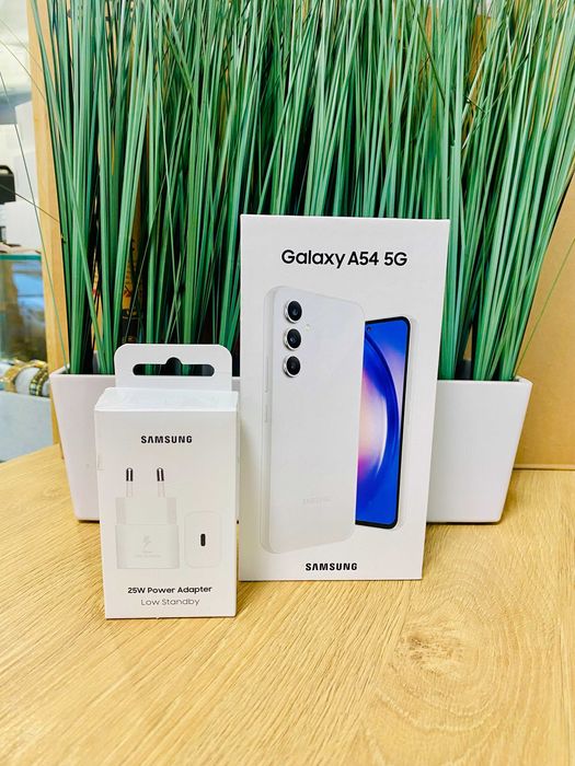 КАТО НОВ ! Samsung Galaxy A54, 128GB, 8GB RAM, 5G, Awesome White